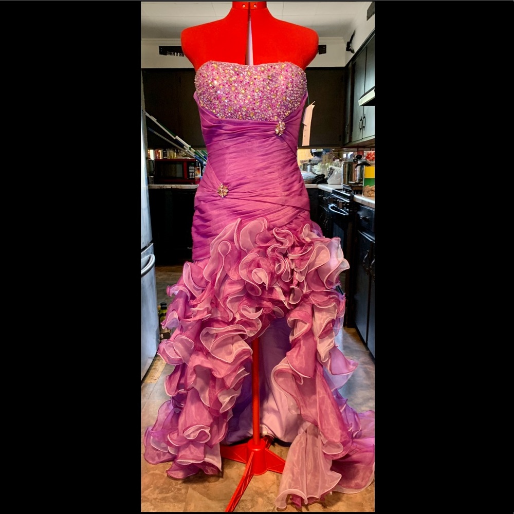 NWT Cinderella high low prom dress